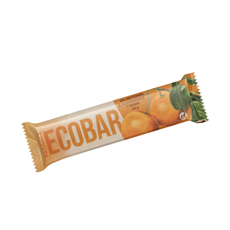 Ecobar datolyaszelet 40g növényi fehérjével narancsos