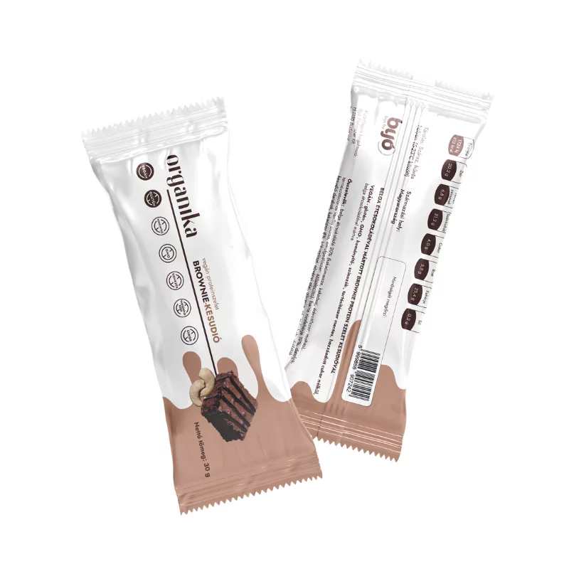Organika protein szelet 30g brownie kesudióval Vegán gluténmentes