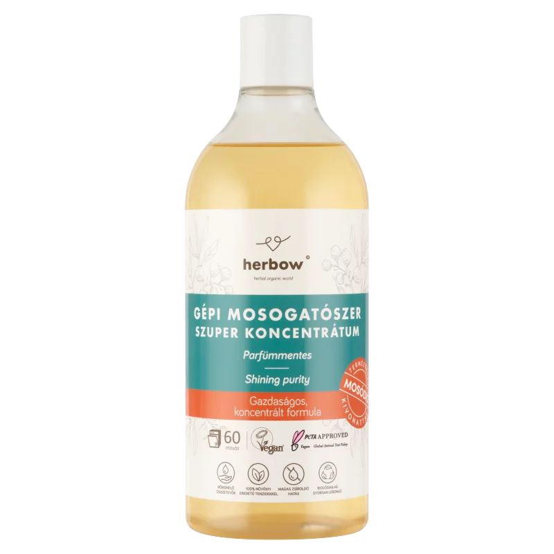 Herbow Shining Purity parfümmentes gépi mosogatószer szuper koncentrátum 60 mosás 750 ml