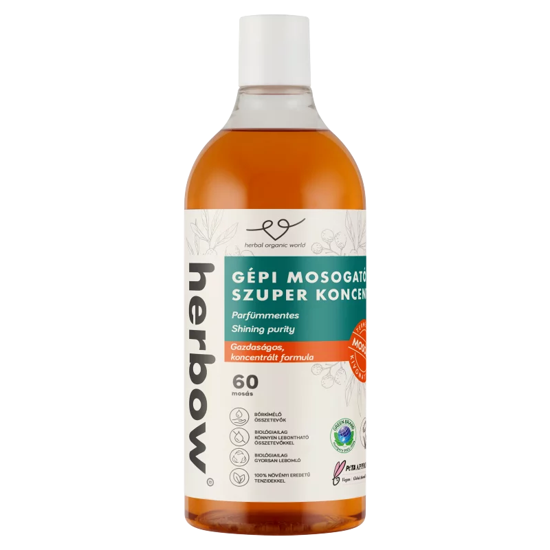Herbow Shining Purity parfümmentes gépi mosogatószer szuper koncentrátum 60 mosás 750 ml