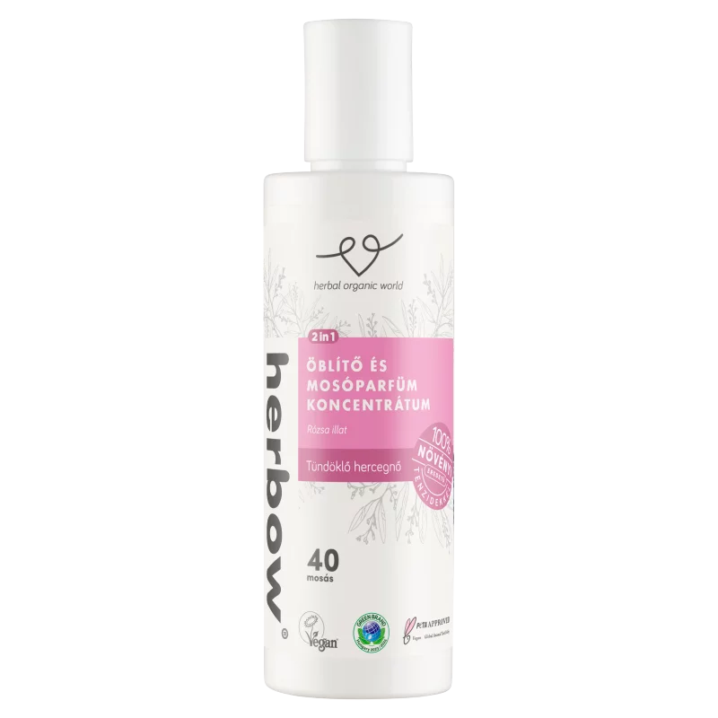 Herbow 2in1 Tündöklő Hercegnő öblítő és mosóparfüm koncentrátum 40 mosás 200 ml