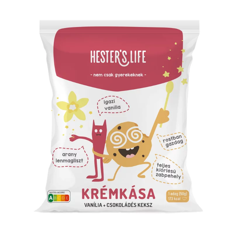 Hester´s life zab krémkása 50g vaníliás-kekszes