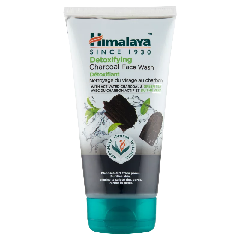 Himalaya méregtelenítő arclemosó gél aktív szénnel és zöld teával 150 ml