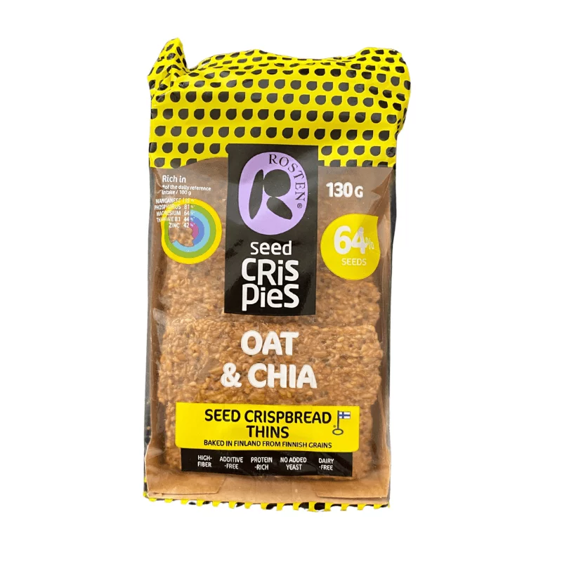 Rosten Crispies ropogós kenyérszelet 130g 8db zab és chiamagos