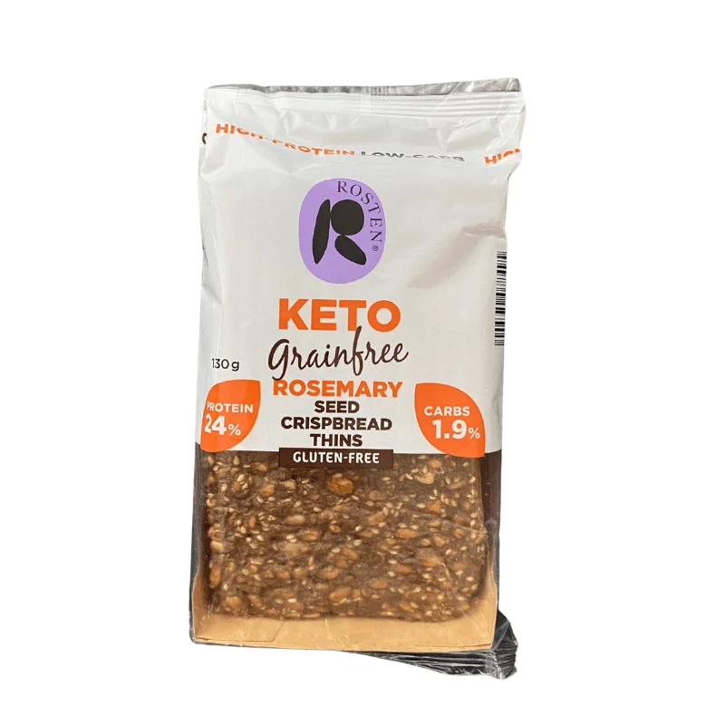 Rosten Keto ropogós kenyérszelet 130g 8db Rozmaringos gluténmentes magas proteintartalmú
