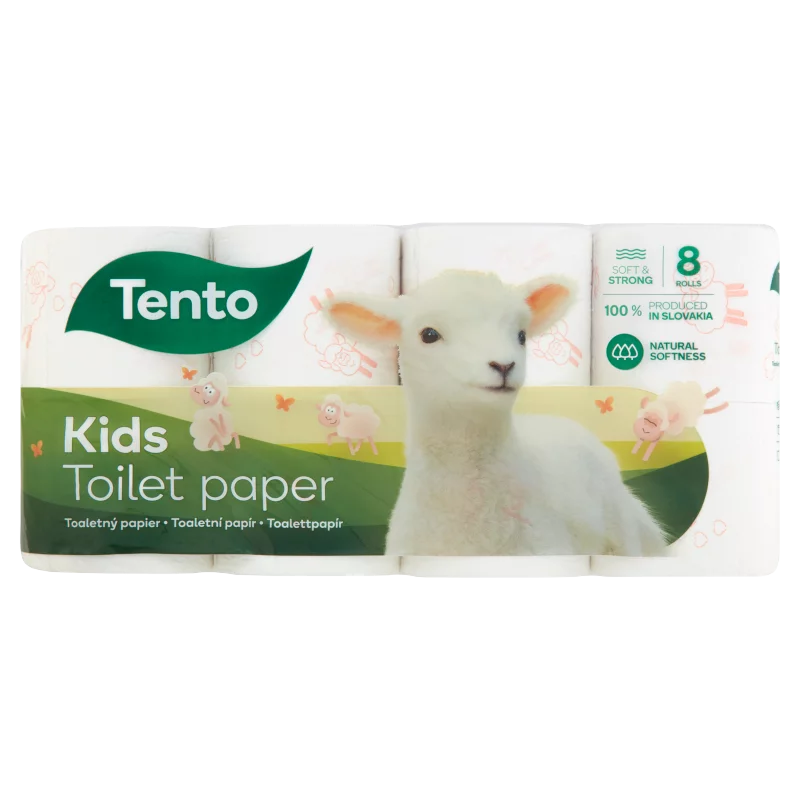 Tento Kids toalettpapír 3 rétegű 8 tekercs