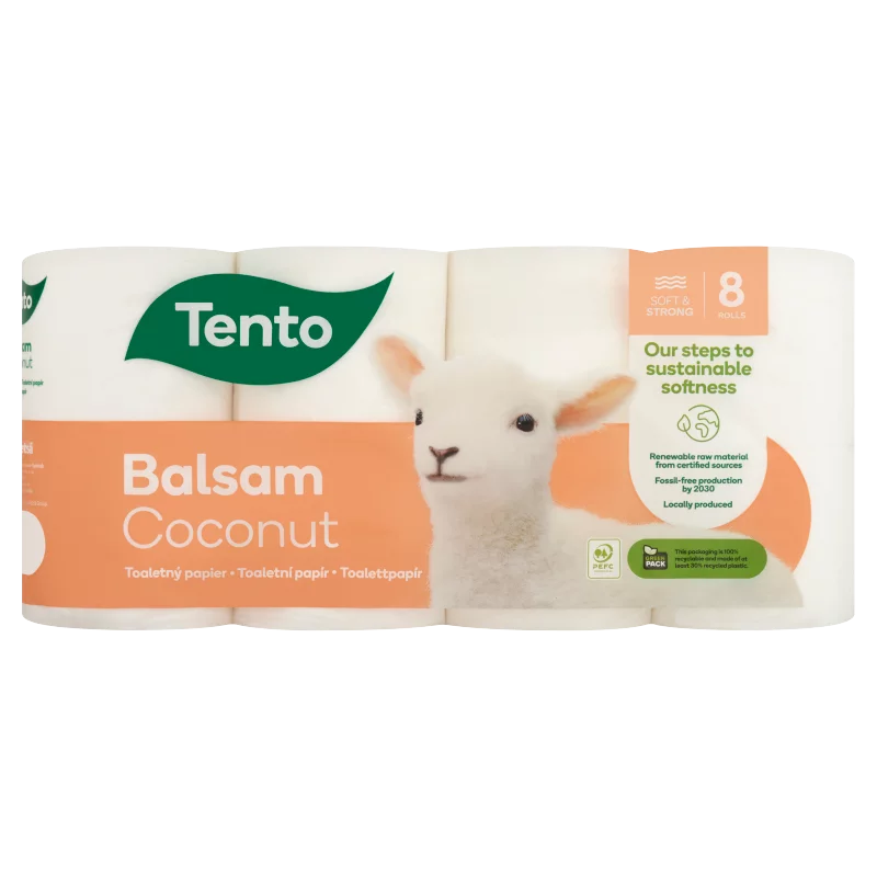 Tento Balsam Coconut toalettpapír 3 rétegű 8 tekercs
