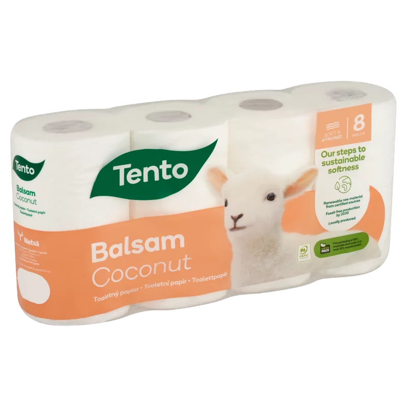 Tento Balsam Coconut toalettpapír 3 rétegű 8 tekercs