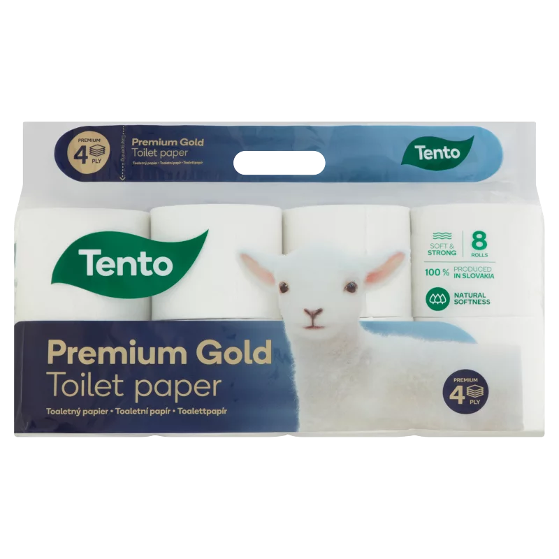 Tento Premium Gold toalettpapír 4 rétegű 8 tekercs