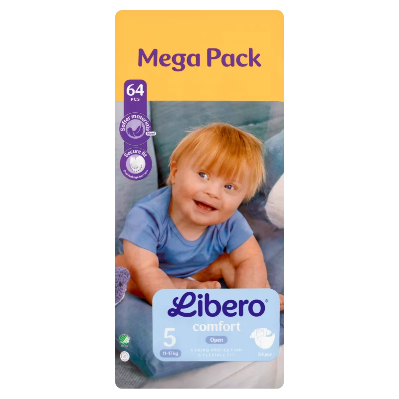 Libero Comfort Mega Pack egyszerhasználatos pelenka, méret: 5, 11-17 kg, 64 db