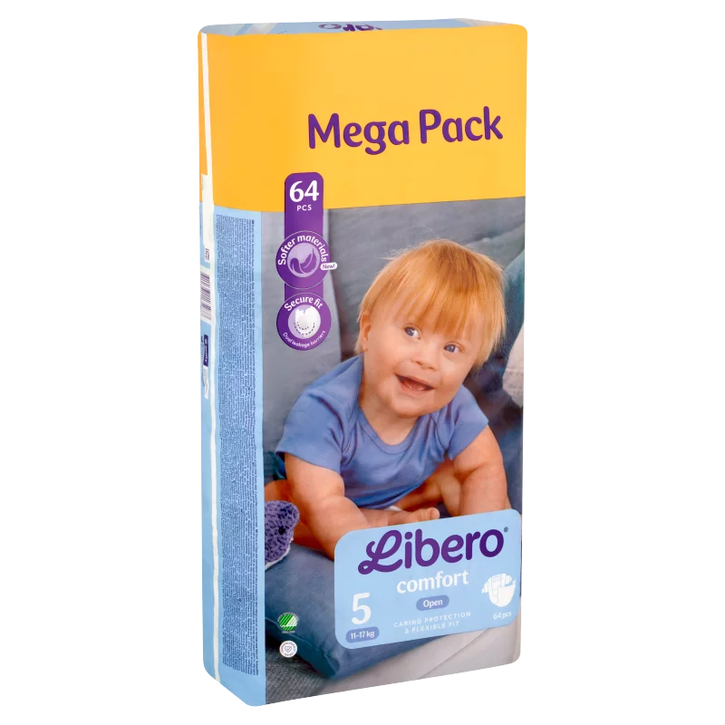 Libero Comfort Mega Pack egyszerhasználatos pelenka, méret: 5, 11-17 kg, 64 db