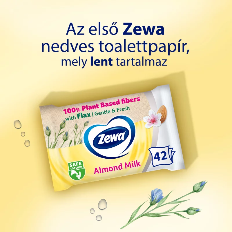 Zewa Almond Milk nedves toalettpapír 42 db