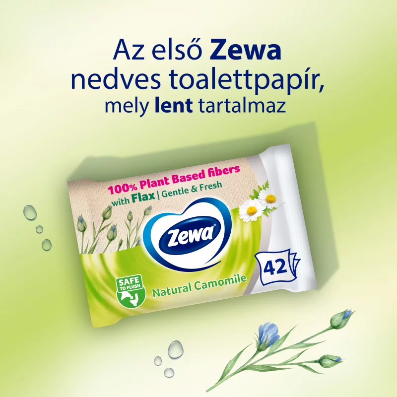 Zewa Natural Camomile nedves toalettpapír 42 db
