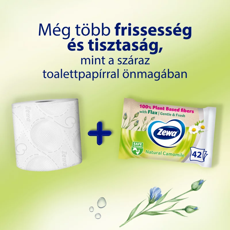 Zewa Natural Camomile nedves toalettpapír 42 db