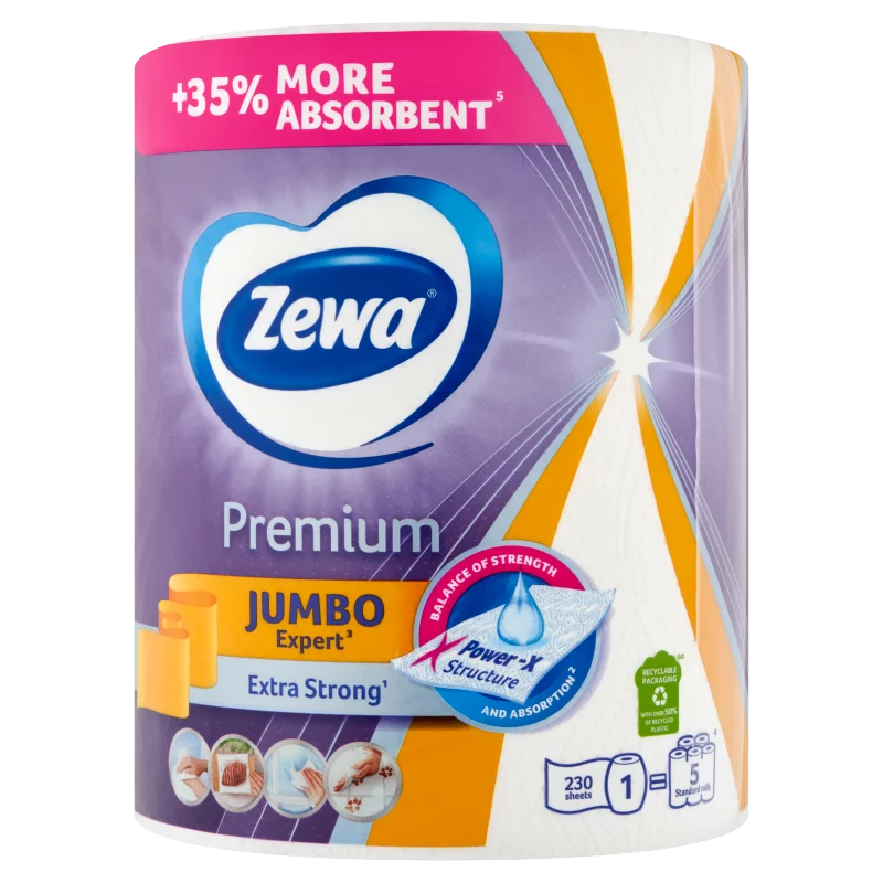 Zewa Premium Jumbo háztartási papírtörlő 3 rétegű 1 tekercs