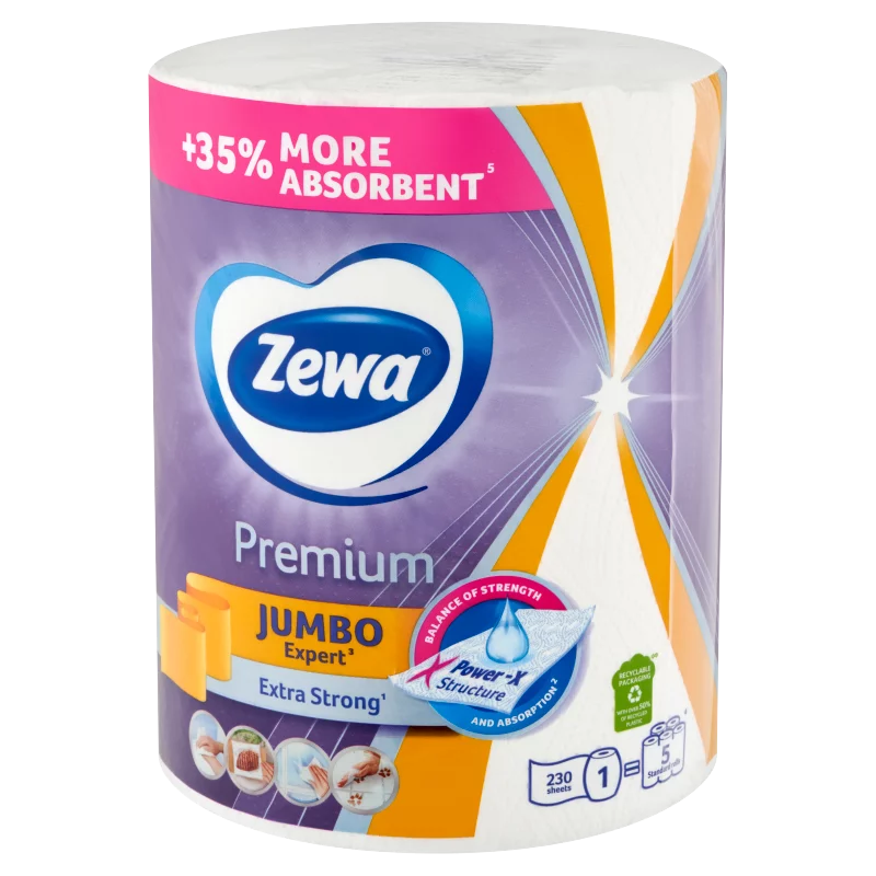 Zewa Premium Jumbo háztartási papírtörlő 3 rétegű 1 tekercs