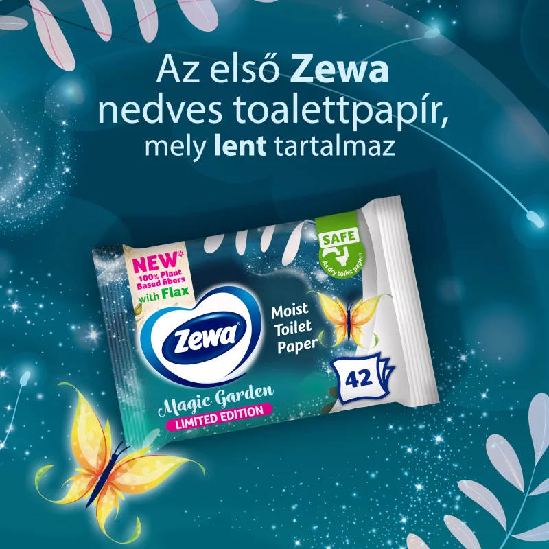 Zewa Magic Garden illatosított nedves toalettpapír 42 db