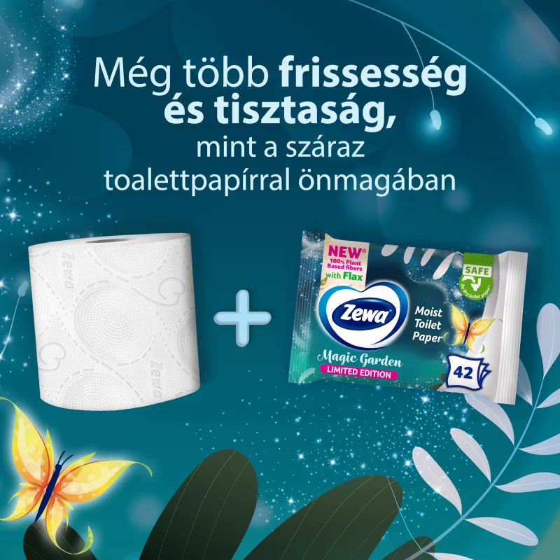 Zewa Magic Garden illatosított nedves toalettpapír 42 db