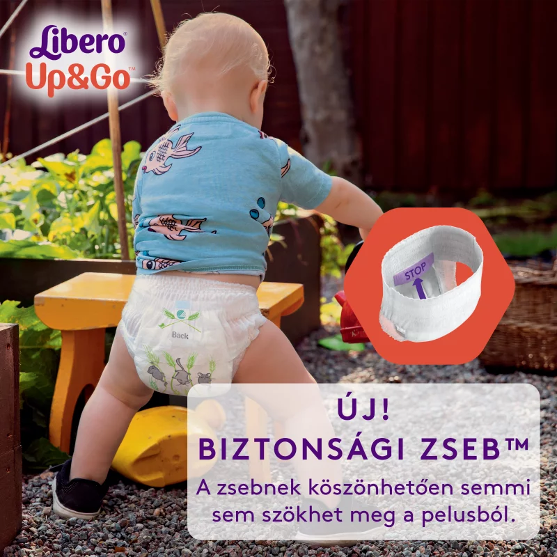 Libero Up&Go egyszerhasználatos bugyipelenka, méret: 3, 5-9 kg, 46 db