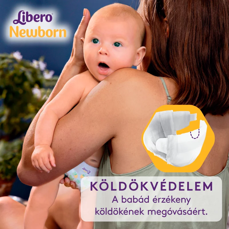 Libero Newborn egyszerhasználatos pelenkanadrág, méret: 2, 3-6 kg, 104 db