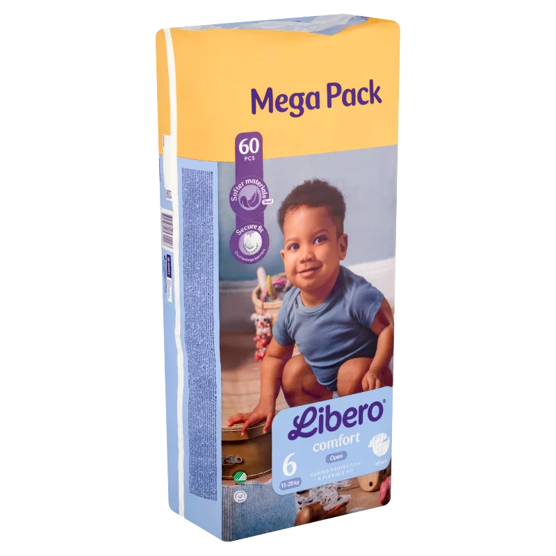 Libero Comfort Mega Pack egyszerhasználatos pelenka, méret: 6, 13-20 kg, 60 db