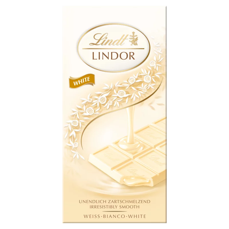 Lindt Lindor fehér csokoládé lágyan olvadó töltelékkel 100 g