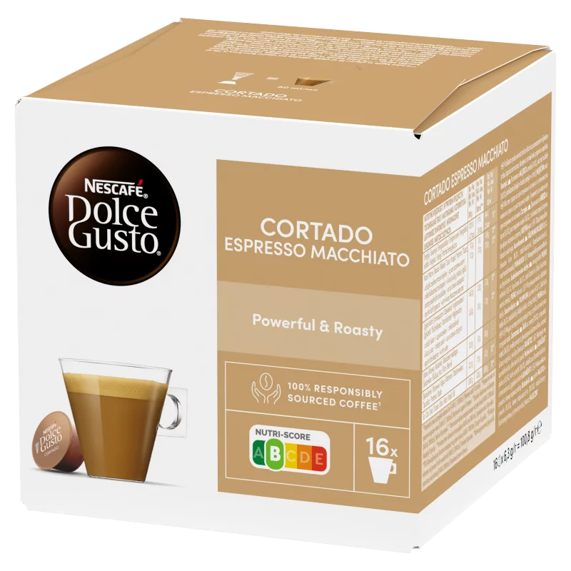 NESCAFÉ Dolce Gusto Cortado Espresso Macchiato tejes kávékapszula 16 db 100,8 g