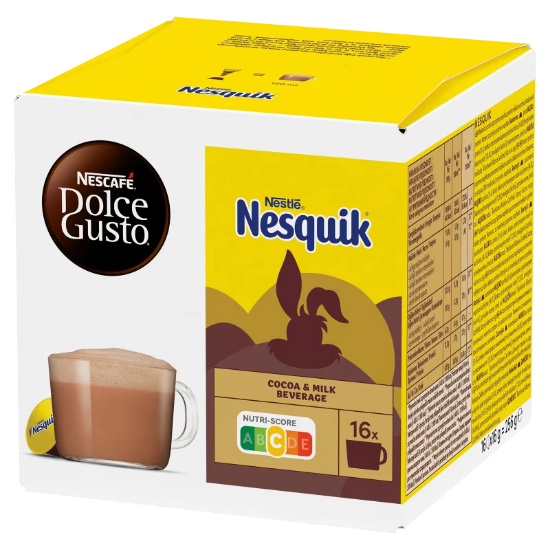 NESCAFÉ Dolce Gusto Nesquik kakaó alapú italpor tejporral 16 kapszula x 16 g (256 g)