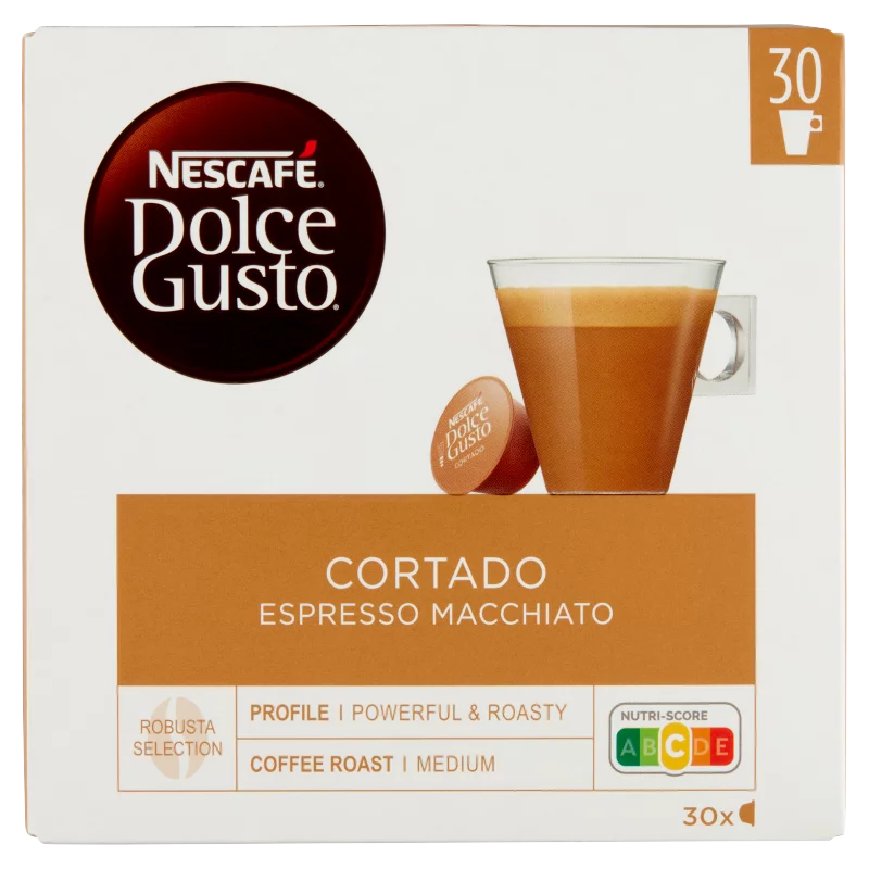 NESCAFÉ Dolce Gusto Cortado Espresso Macchiato tejes kávékapszula 30 db/30 csésze 189 g