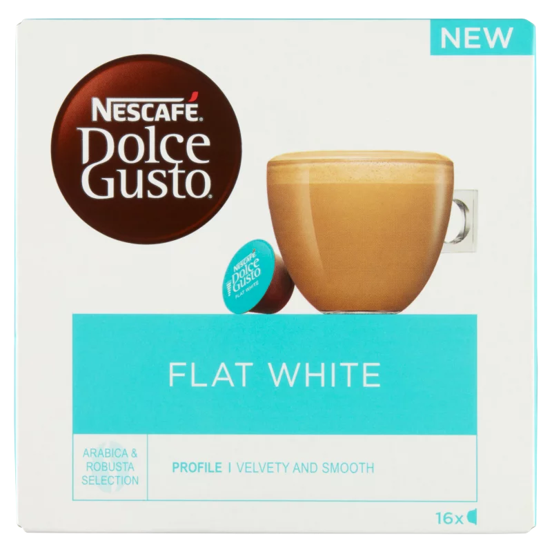 NESCAFÉ Dolce Gusto Flat White tejes kávékapszula cukorral 16 db 187,2 g