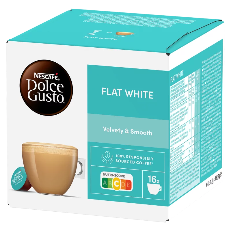 NESCAFÉ Dolce Gusto Flat White tejes kávékapszula cukorral 16 db 187,2 g