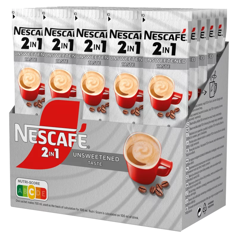 NESCAFÉ 2in1 Unsweetened Taste azonnal oldódó kávéspecialitás 28 x 8 g (224 g)