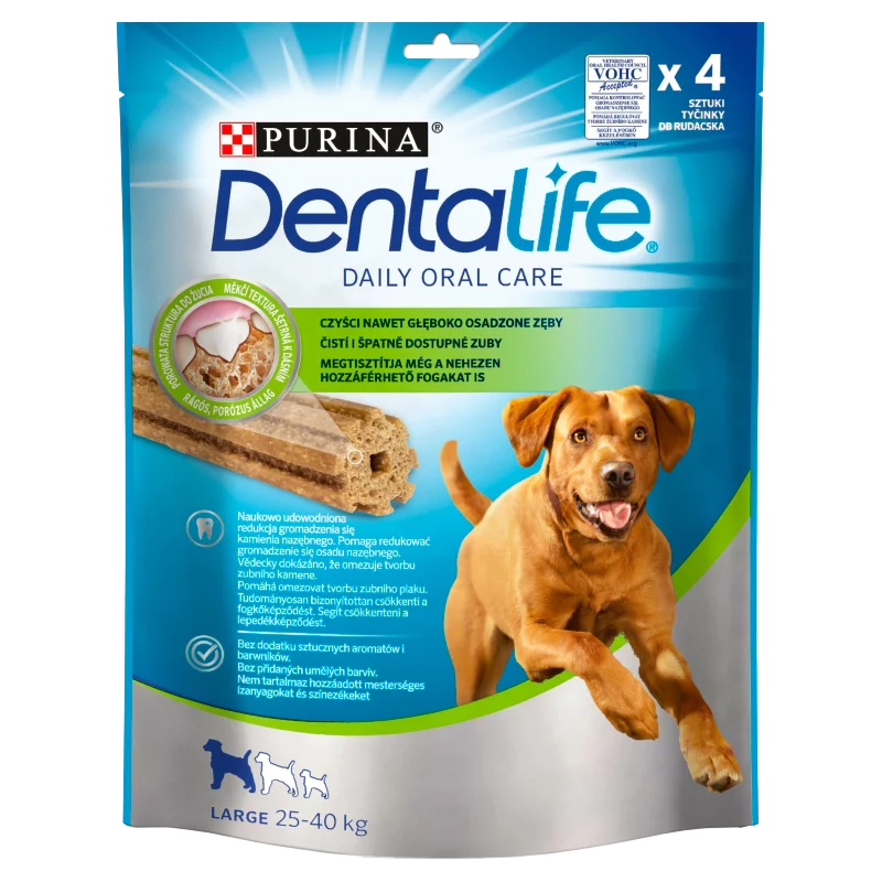 Purina Dentalife Large jutalomfalat felnőtt kutyák számára 4 db 142 g