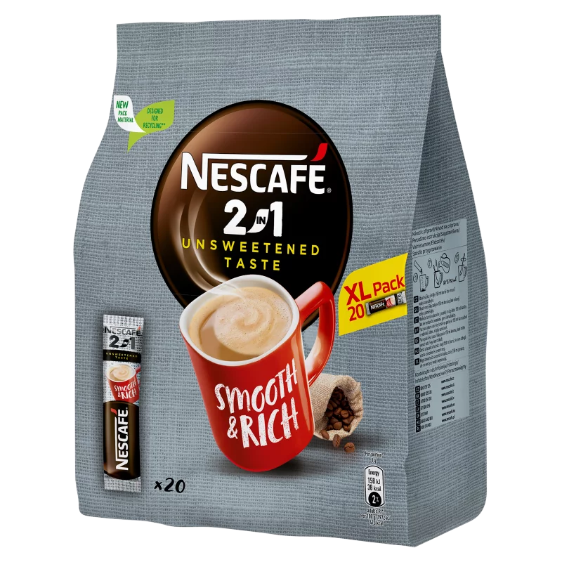 Nescafé 2in1 azonnal oldódó kávéspecialitás 20 x 8 g (160 g)