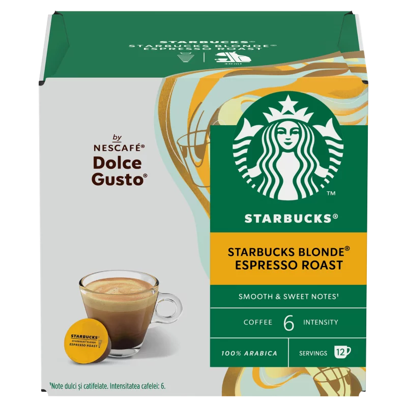 Starbucks by NESCAFÉ Dolce Gusto Blonde Espresso Roast kávékapszula 12 x 55 g (66 g)