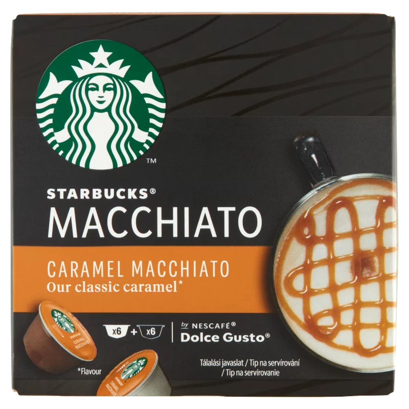 Starbucks by Nescafé Dolce Gusto Caramel Macchiato tej- és kávékapszula 12 db/6 csésze 127,8 g