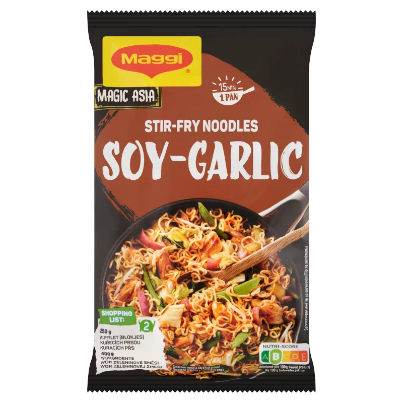 Maggi Magic Asia fokhagymás szójás pirított tészta 185 g