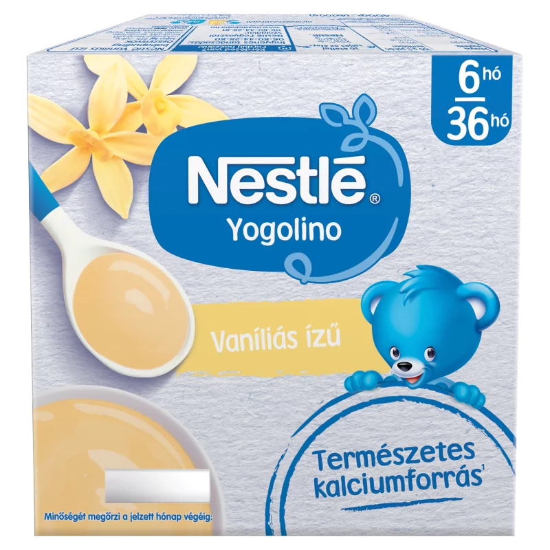 Nestlé Yogolino vaníliás ízű babapuding 6-36 hónapos korig 4 x 100 g (400 g)
