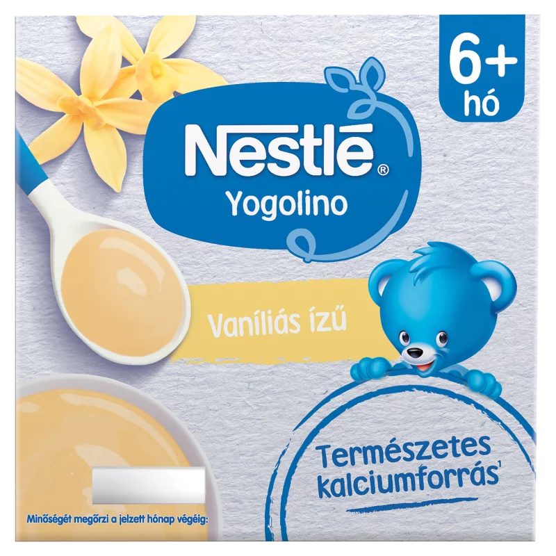 Nestlé Yogolino vaníliás ízű babapuding 6+ hó 4 x 100 g (400 g)
