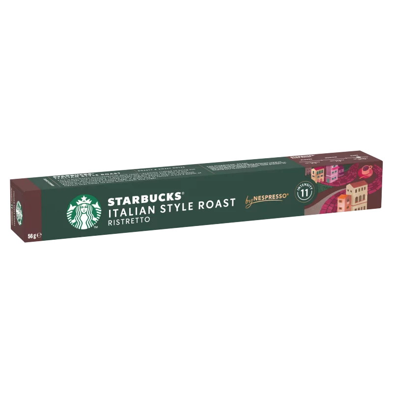 Starbucks by Nespresso Italian Style Roast őrölt pörkölt kávé 10 kapszula 56 g