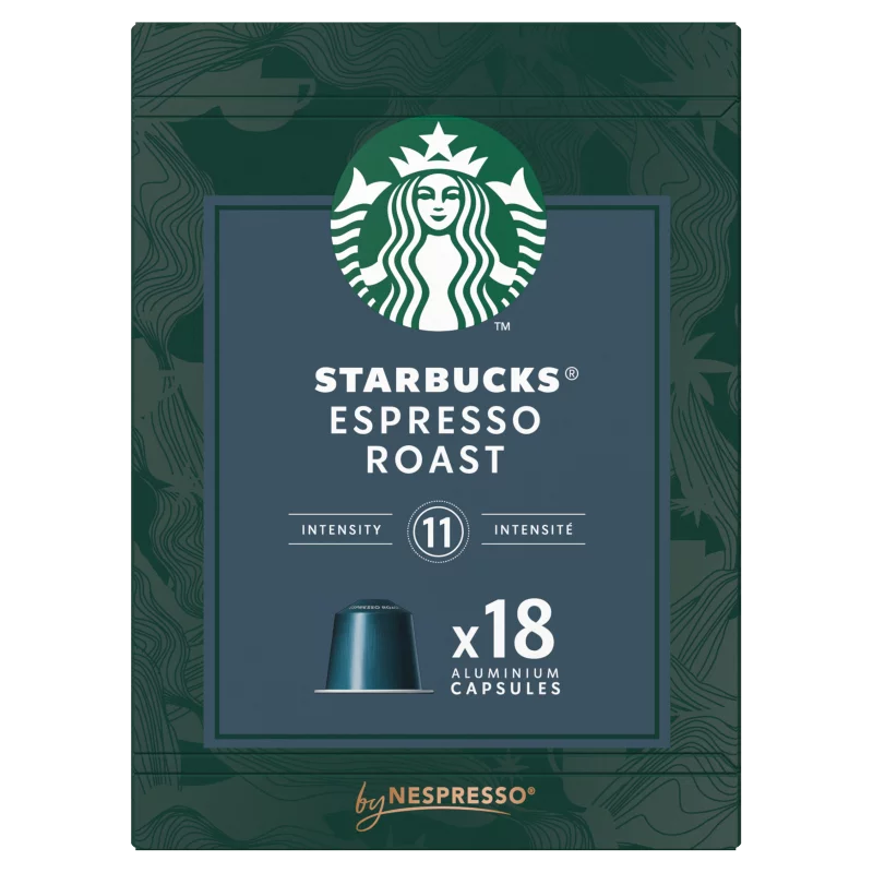 Starbucks by Nespresso Espresso Roast őrölt pörkölt kávé 18 kapszula 101 g