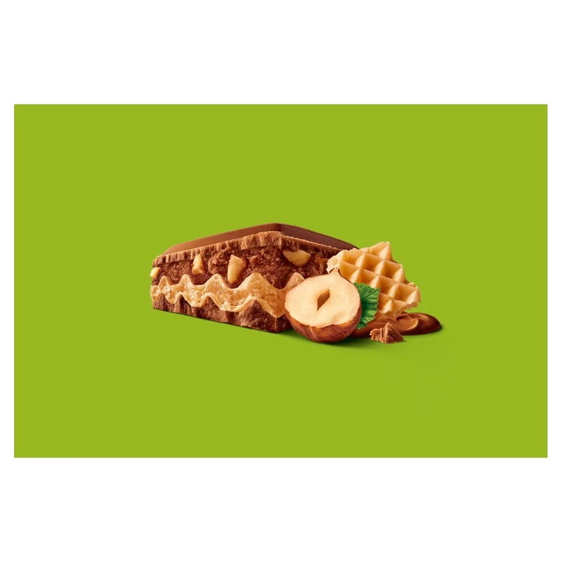 Milka Mmmax tejcsokoládé ostyával, mogyorós krémtöltelékkel és mogyoródarabokkal 270 g