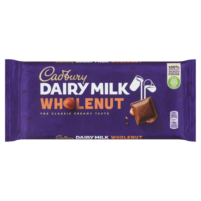 Cadbury családi tejcsokoládé mogyoróval 180 g