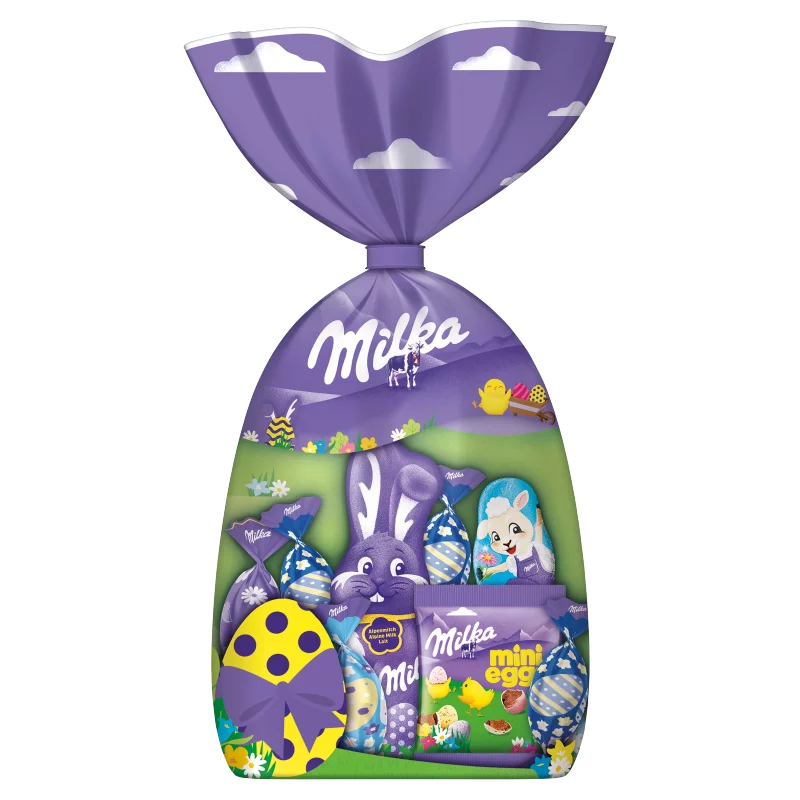 Milka alpesi tej felhasználásával készült tejcsokoládé válogatás 126 g