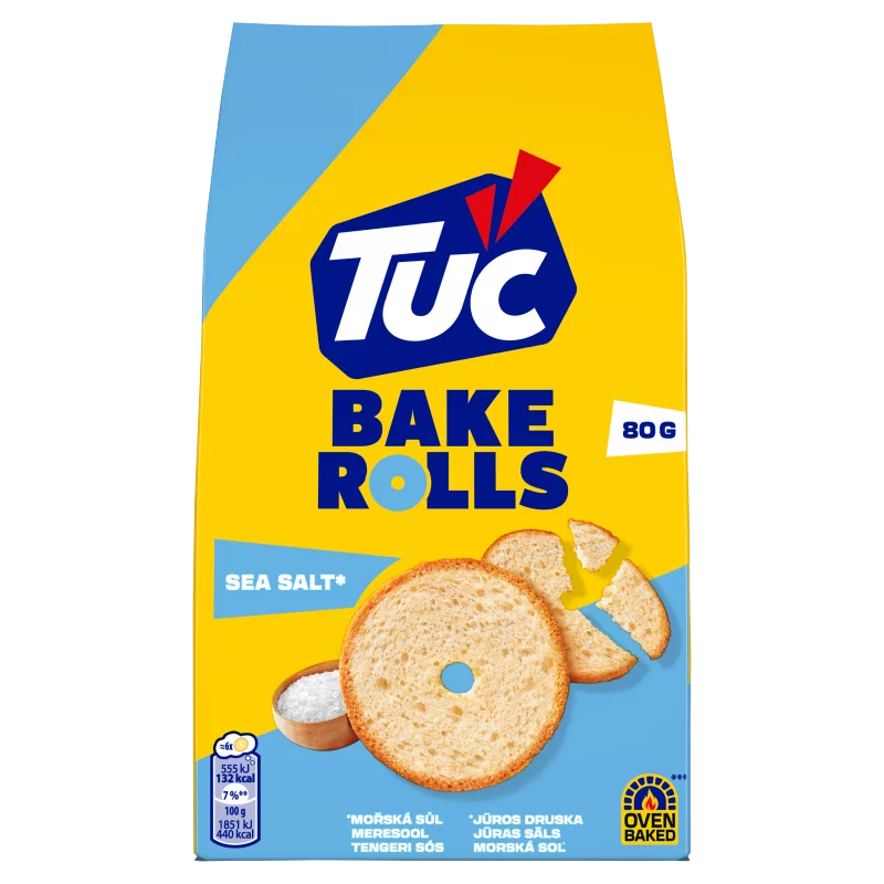 Tuc Bake Rolls kétszersült tengeri sóval 80 g 