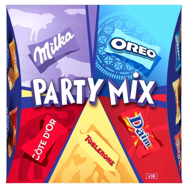 Milka Party Mix vegyes csokoládé 18 db 143 g