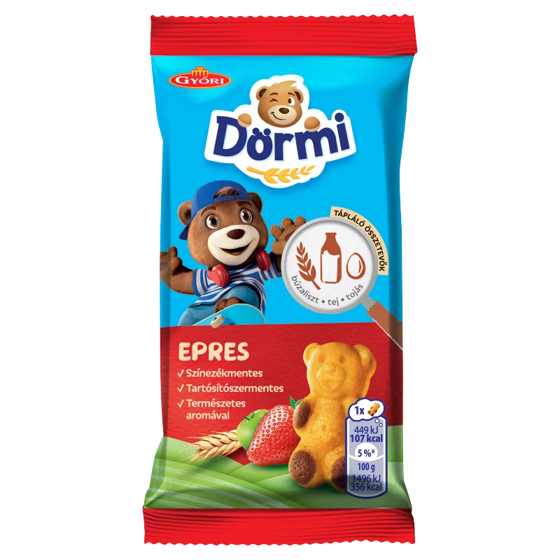 Dörmi puha piskóta almás-epres töltelékkel 30 g