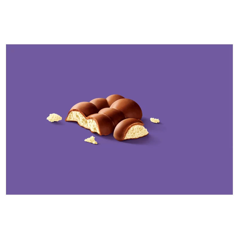 Milka Bubbly White alpesi tejcsokoládé levegőbuborékos fehércsokoládé töltelékkel 95 g