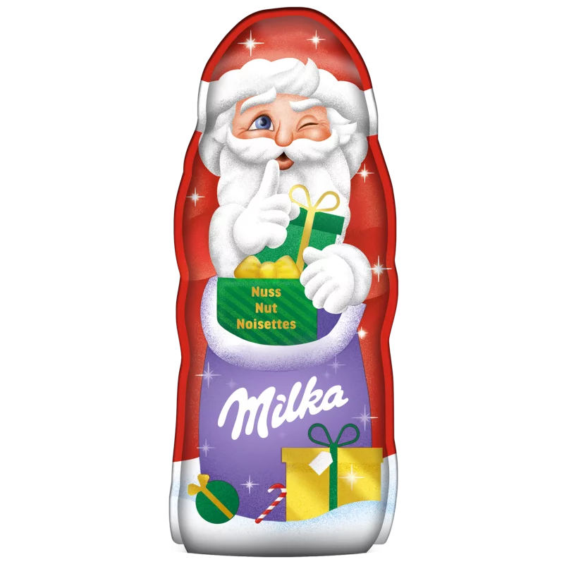 Milka tejcsokoládé mikulás 45g mogyorós