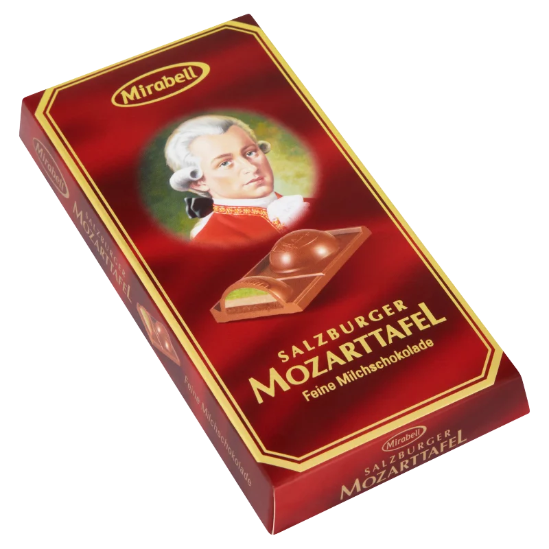 Mirabell Salzburger Mozarttafel tejcsokoládé mogyoróskrém és marcipán töltelékkel 100 g